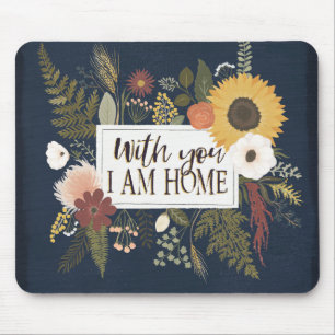 Mousepad O romance III   do outono com você eu sou casa