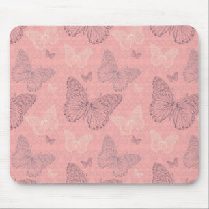 Mousepad O rosa da borboleta
