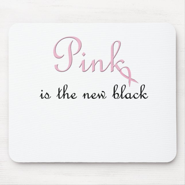 Mousepad o rosa é o preto novo (Frente)