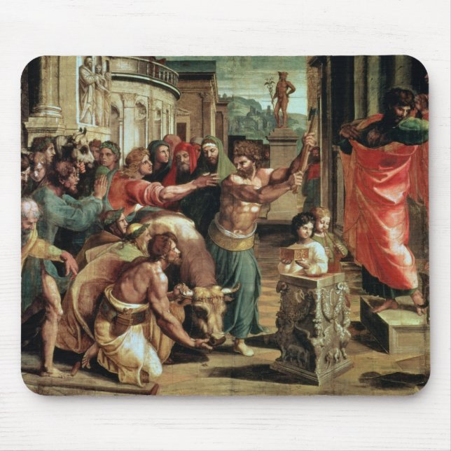 Mousepad O sacrifício em Lystra (desenhos animados para o (Frente)