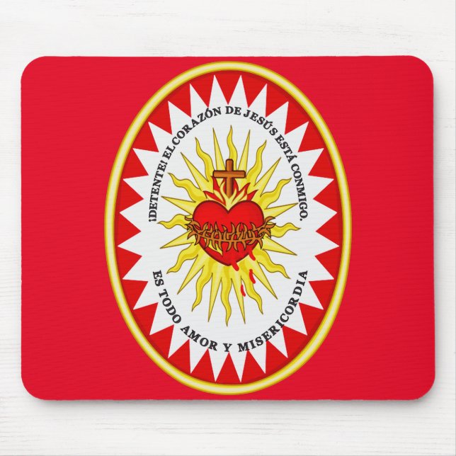 Mousepad O Sagrado Coração de Jesus (Frente)