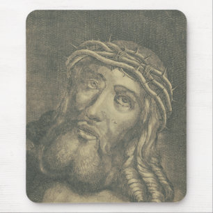 Mousepad O Santo Rosto De Jesus Arte Monocromática