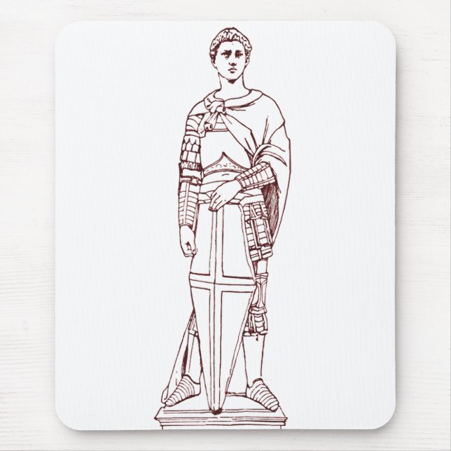 Mousepad O São Jorge de Donatello - Escultura Renascentista (Frente)