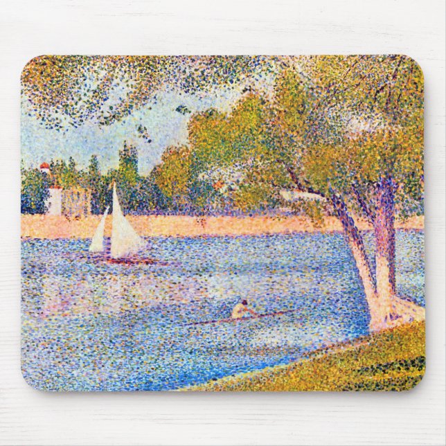 Mousepad O Sena em La Grande Jatte, Seurat (Frente)