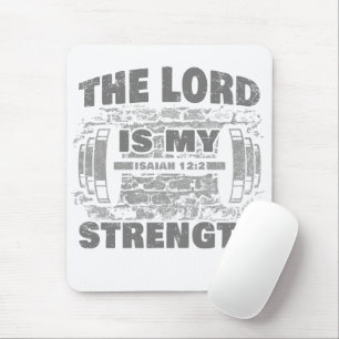 Mousepad O Senhor é a minha força Isaiah 12:2 cristã