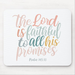Mousepad O Senhor é Escritura Cristã Fiel Salmos