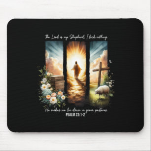 Mousepad O Senhor É Meu Pastor Bíblia Fé Cristã Páscoa