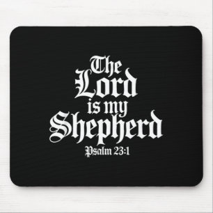 Mousepad O Senhor é Meu Pastor Gótico Cristão