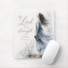 O Senhor é Minha Força Salmo 28:7 Aquarela
