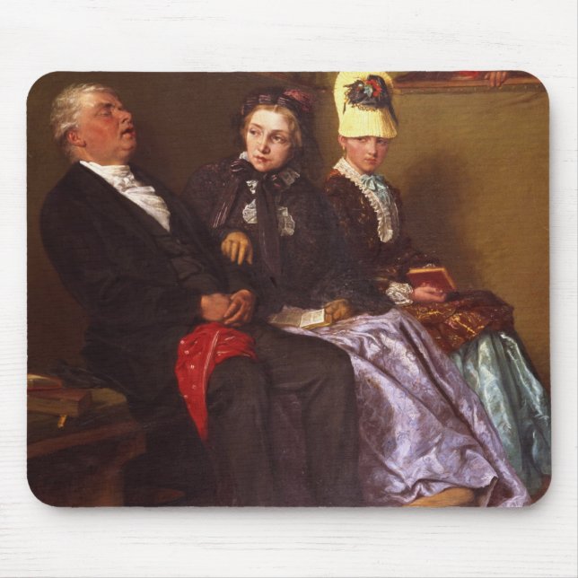 Mousepad O sermão de inspiração (óleo em canvas) (Frente)