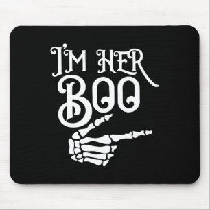 Mousepad O Seu Boo É O Casal De Halloween Do Fantasma.