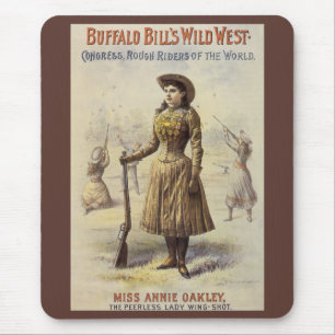 Mousepad O Show do Oeste Selvagem de Buffalo Bill com Annie