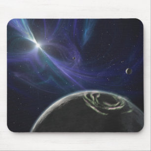 Mousepad O sistema do planeta do pulsar
