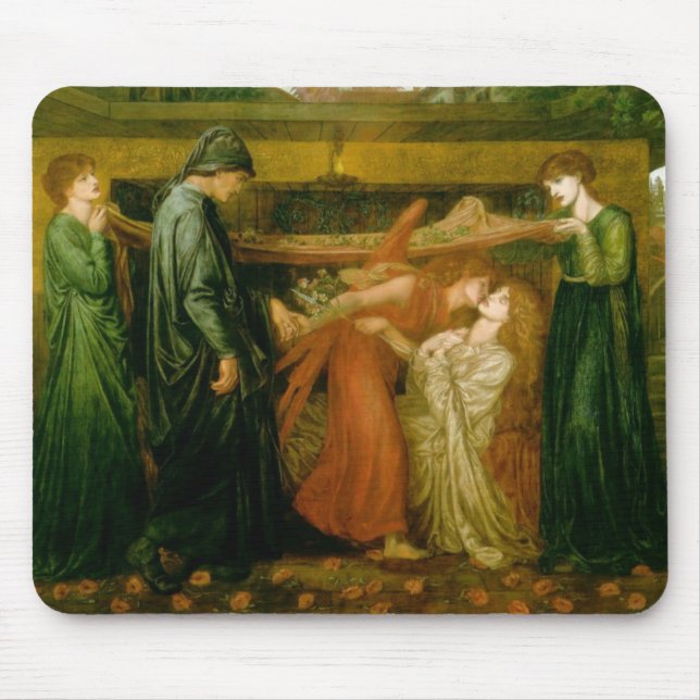 Mousepad O sonho de Dante na altura da morte de Beatrice (Frente)