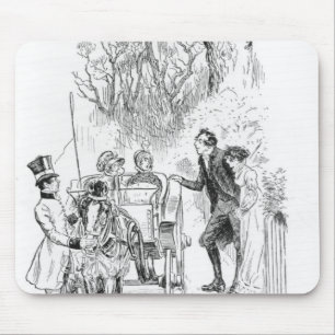 Mousepad O Sr. Collins e Charlotte era ambos que estão