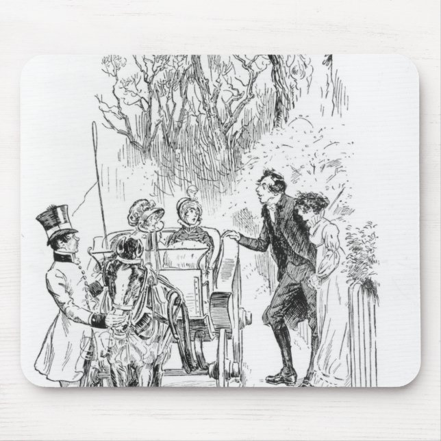 Mousepad O Sr. Collins e Charlotte era ambos que estão (Frente)