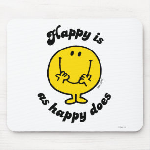 Mousepad O Sr. Feliz   feliz é como feliz faz