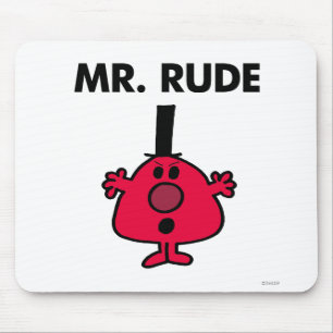 Mousepad O Sr. Rude   Vermelho-Enfrentou a raiva