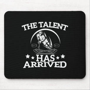 Mousepad O Talento Chegou Jogador de Hóquei no Gelo Engraça