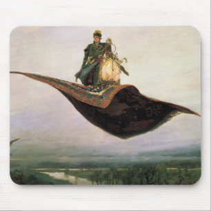 Mousepad O tapete de vôo por Viktor Vasnetsov (1880)