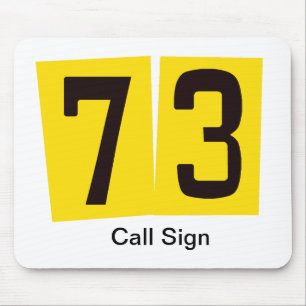 Mousepad O tapete do rato de 73 radioamadores personaliza o