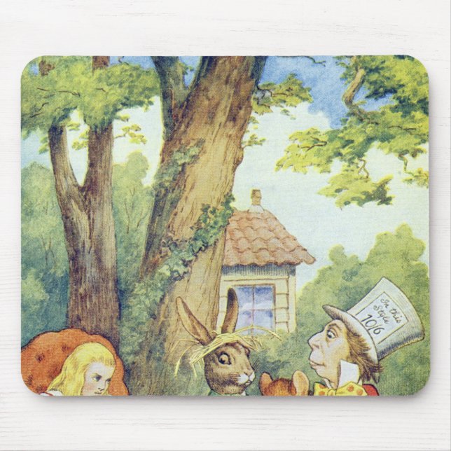 Mousepad O tea party do Hatter louco (Frente)