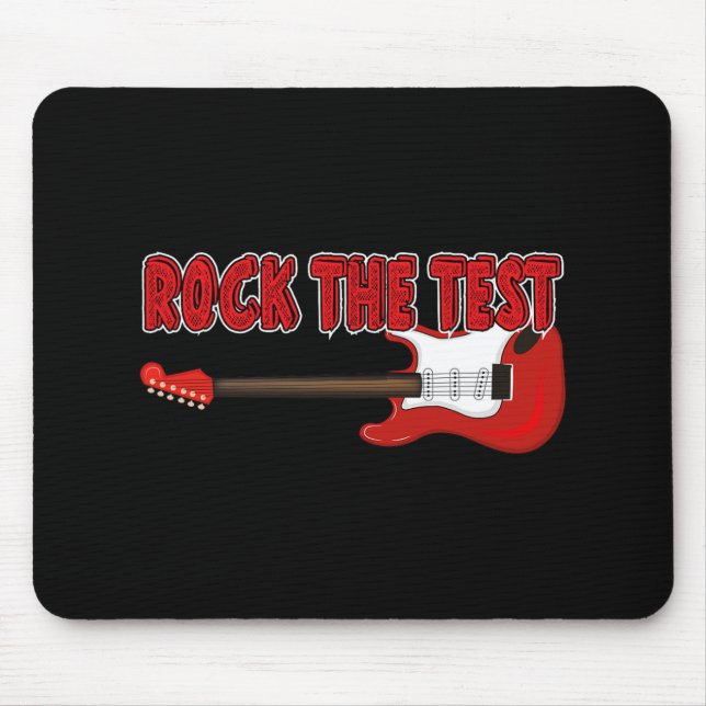 Mousepad O Teach Dia de Teste do Professor de Violão (Frente)
