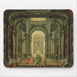 Mousepad O Teatro Reale em Turin (óleo em canvas)