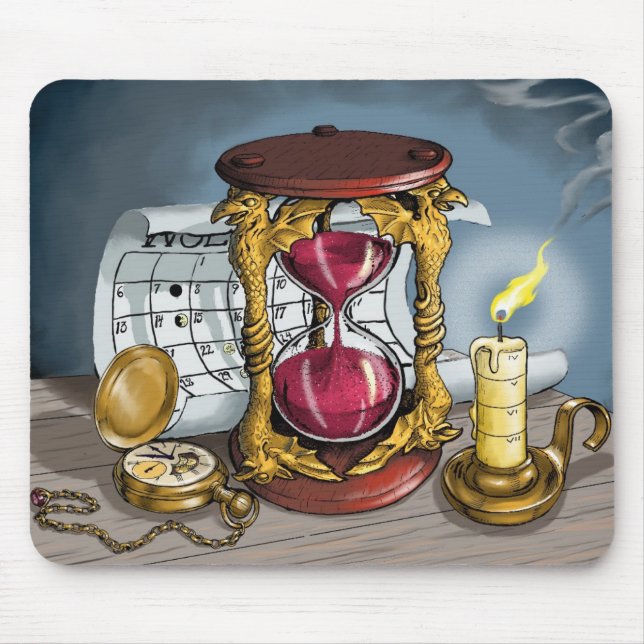 Mousepad O tempo não espera ninguém (Frente)