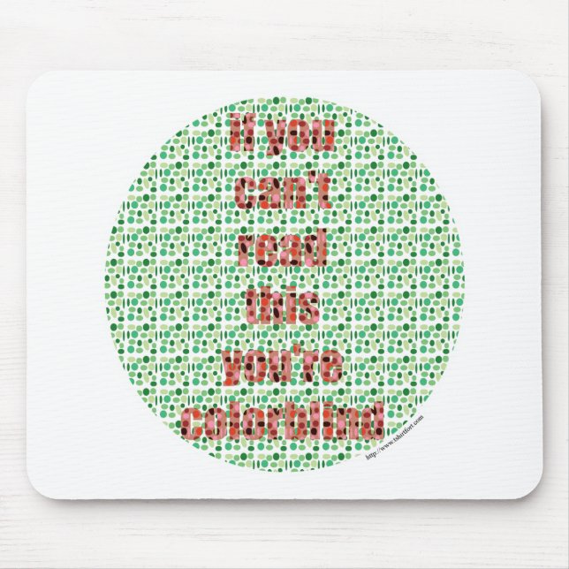 Mousepad O teste Colorblind (Frente)