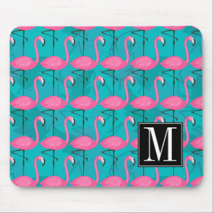 Mousepad O teste padrão brilhante do flamingo adiciona