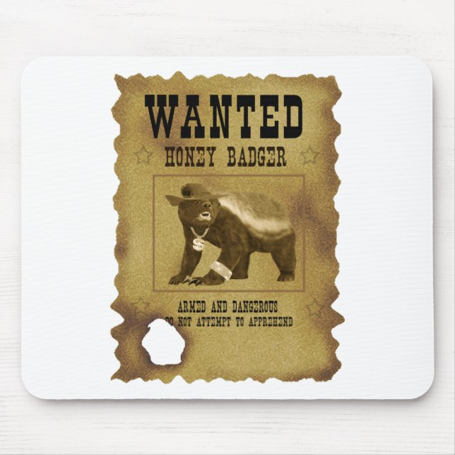 Mousepad O texugo de mel quis o poster (Frente)