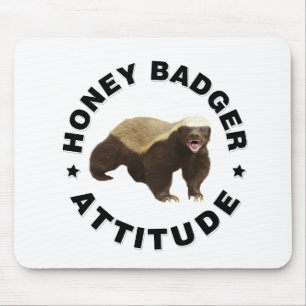 Mousepad O texugo de mel tem a atitude