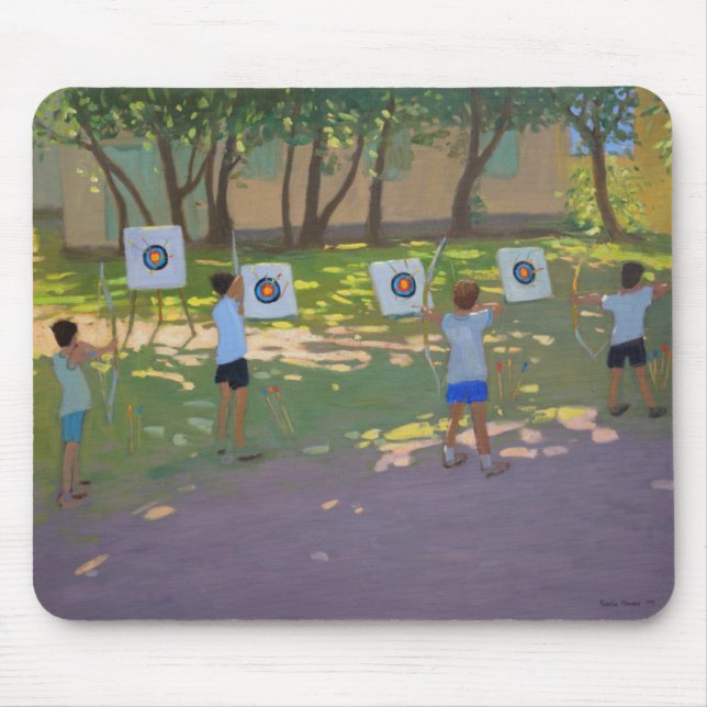 Mousepad O tiro ao arco pratica France (Frente)