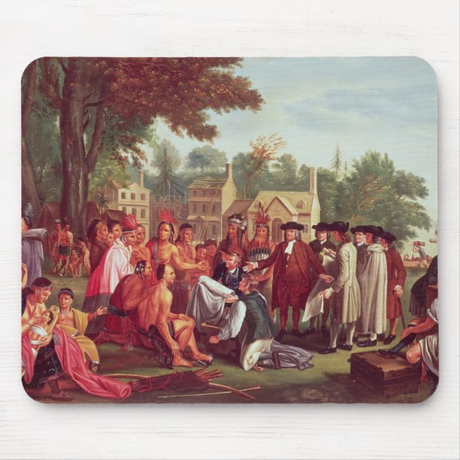 Mousepad O Tratado de William Penn com os indianos em 1683 (Frente)