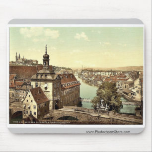 Mousepad O tribunal, Bamberga, Baviera, vintage Pho de
