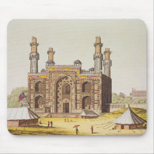 Mousepad O túmulo do imperador Akbar de Mughal, 'de Le Cos