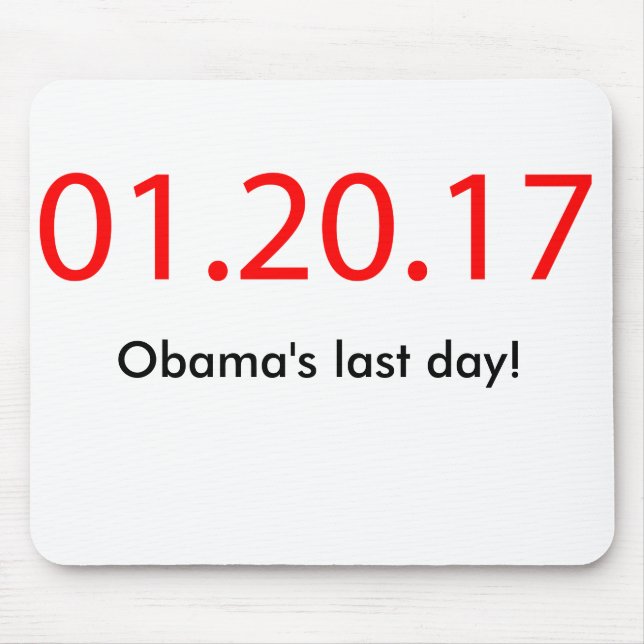 Mousepad O último dia de Obama (Frente)
