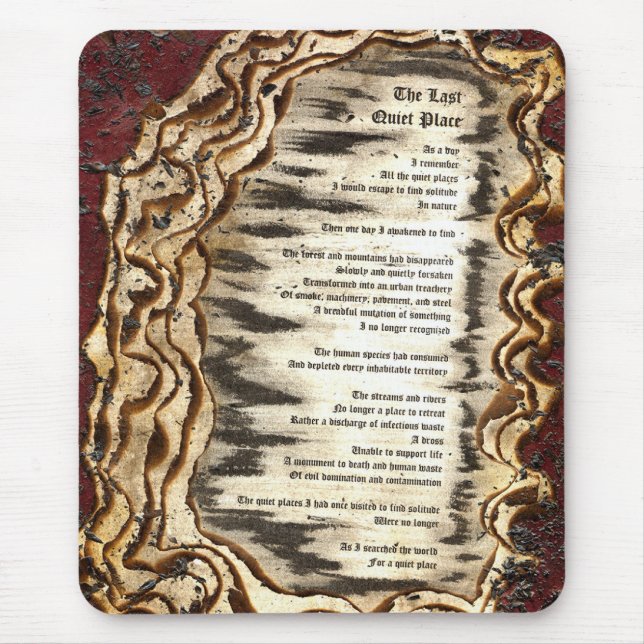 Mousepad O último lugar silencioso (Frente)