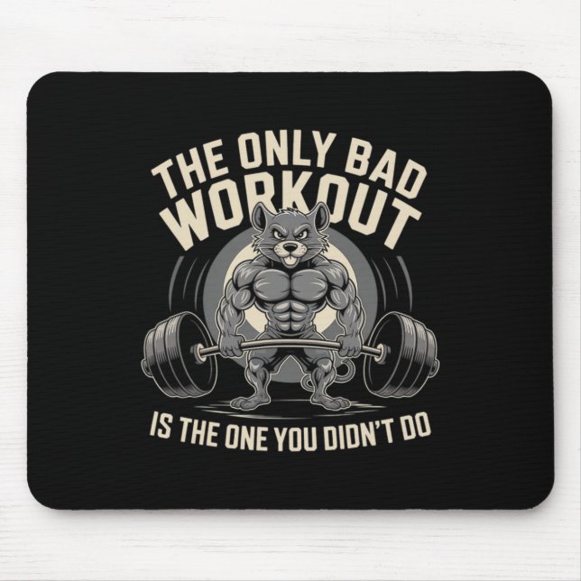 Mousepad O único malvado é aquele que você não fez Gym (Frente)