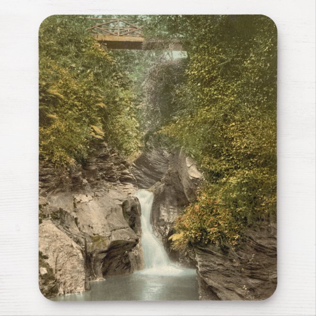 Mousepad O vale pode cachoeira, casca, ilha do homem, (Frente)
