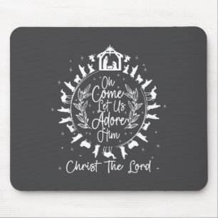 Mousepad Ó Vem Adoremos a Ele Cristo O Senhor, Jesus Ch