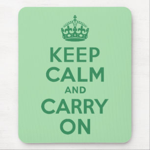 Mousepad O Verde marinho mantém a calma e continua