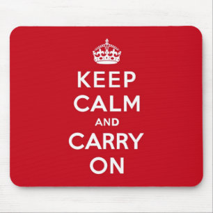 Mousepad O vermelho de Londres mantem a calma e continua