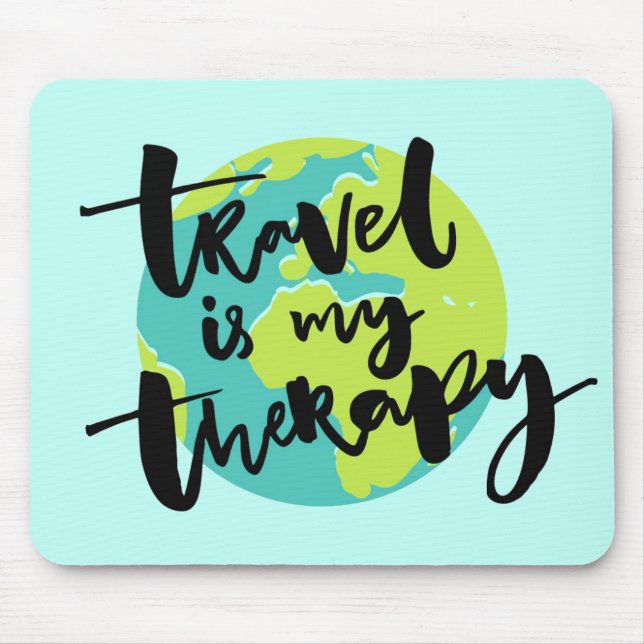 Mousepad O viagem é minha terapia (Frente)