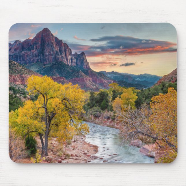 Mousepad O vigia no outono (Frente)