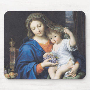 Mousepad O Virgin das uvas, 1640-50
