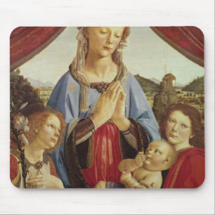 Mousepad O Virgin e a criança com dois anjos, c.1470