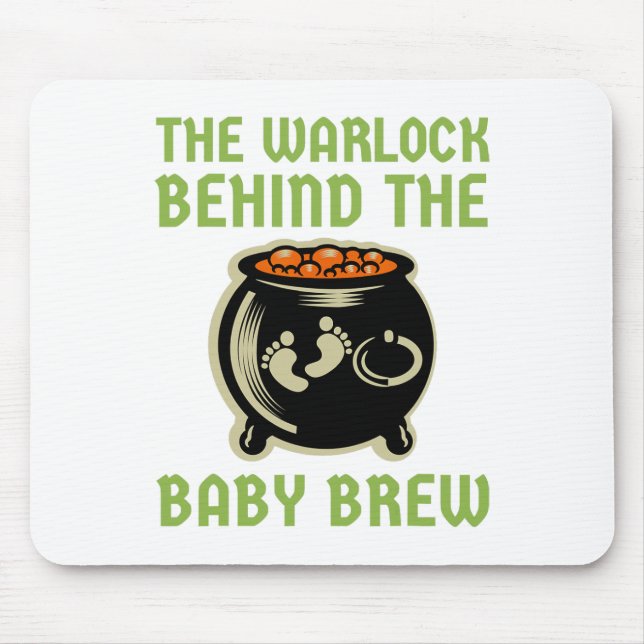 Mousepad O Warlock Por Trás Do Figurino Do Bebê De Hallowee (Frente)