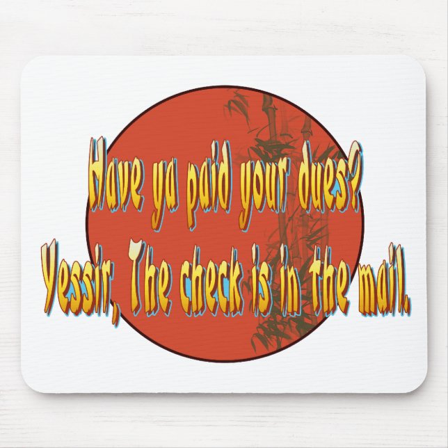 Mousepad O ya pagou suas dívidas? (Frente)